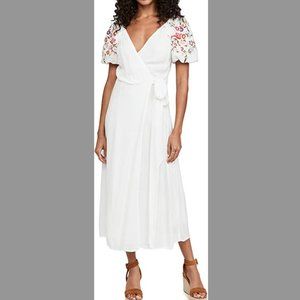 Beautiful Never Fully Dressed White Wrap Dress - 6